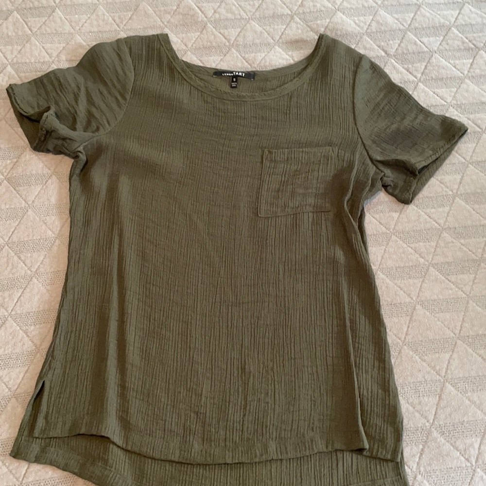 Lemon Tart Crepe Top